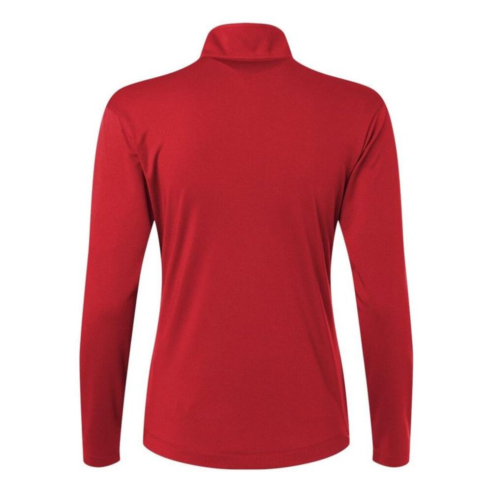 AllPro Pro-Lock Women's Performance Quarter-Zip Pullover / Red - Picture 2 of 6